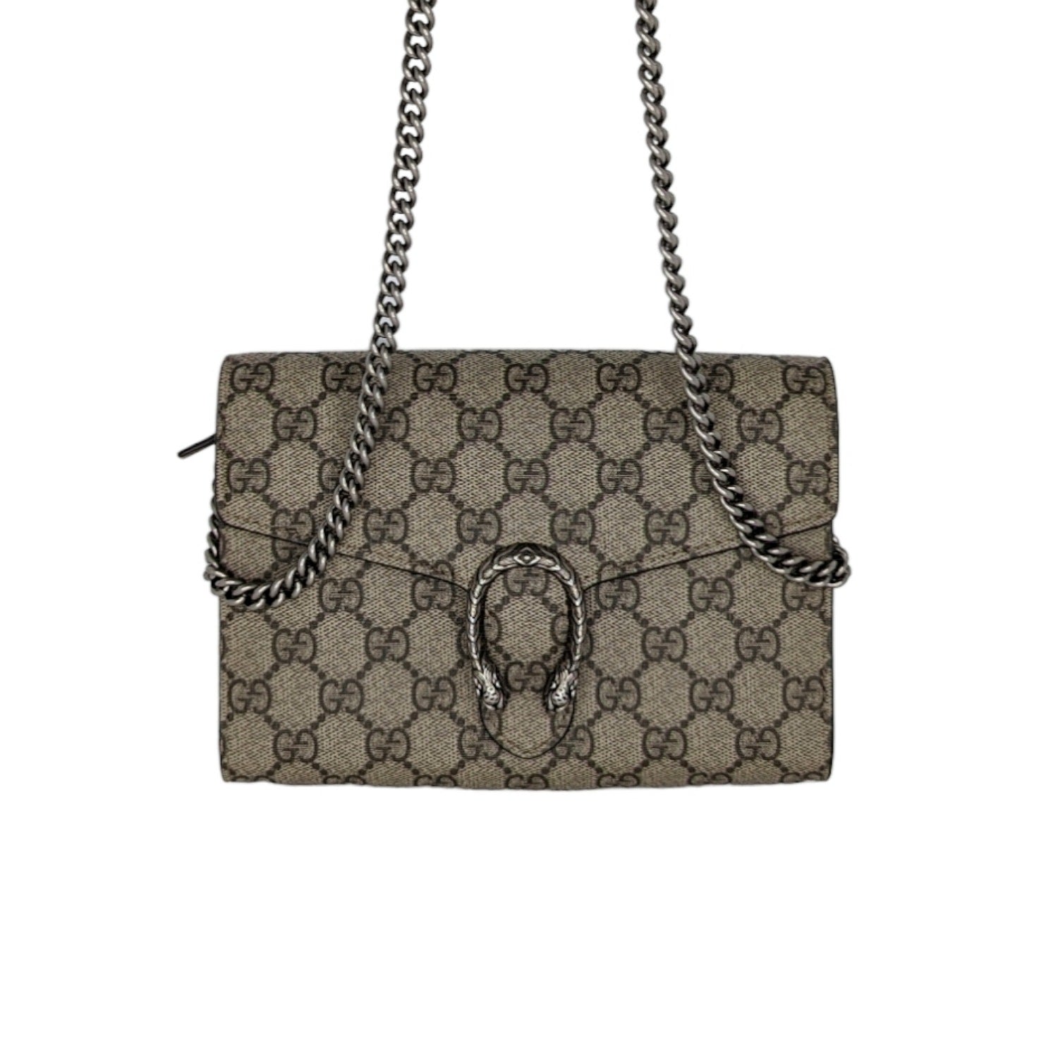Gucci GG Supreme Monogram Dionysus Chain Wallet