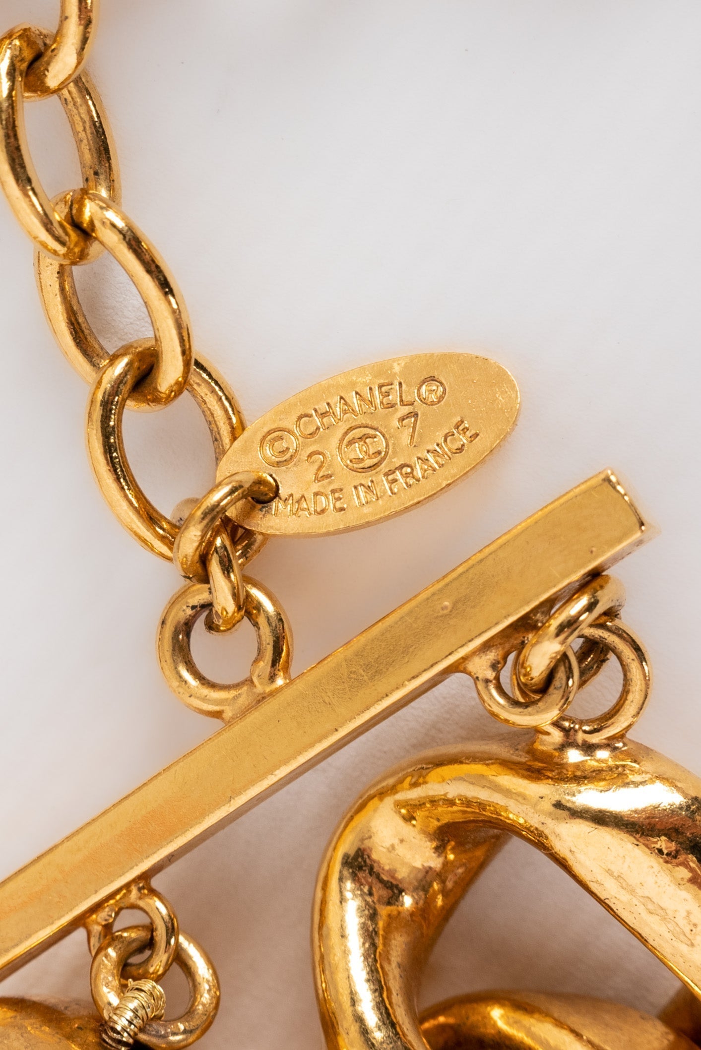 Collier dor�� Chanel 1990s