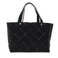 CHANEL Travel line Tote Bag Nylon Black CC  ep1132