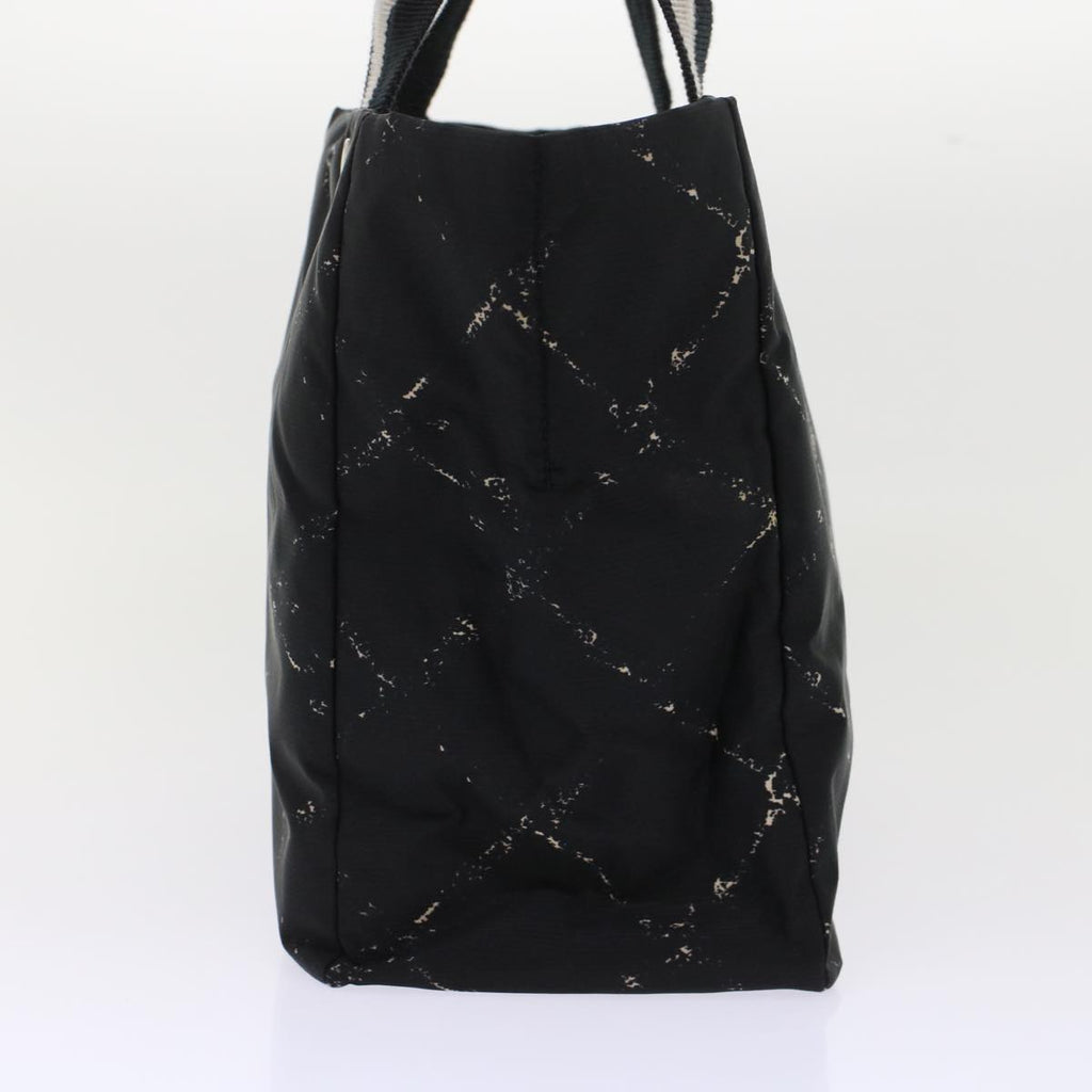 CHANEL Travel line Tote Bag Nylon Black CC  ep1132