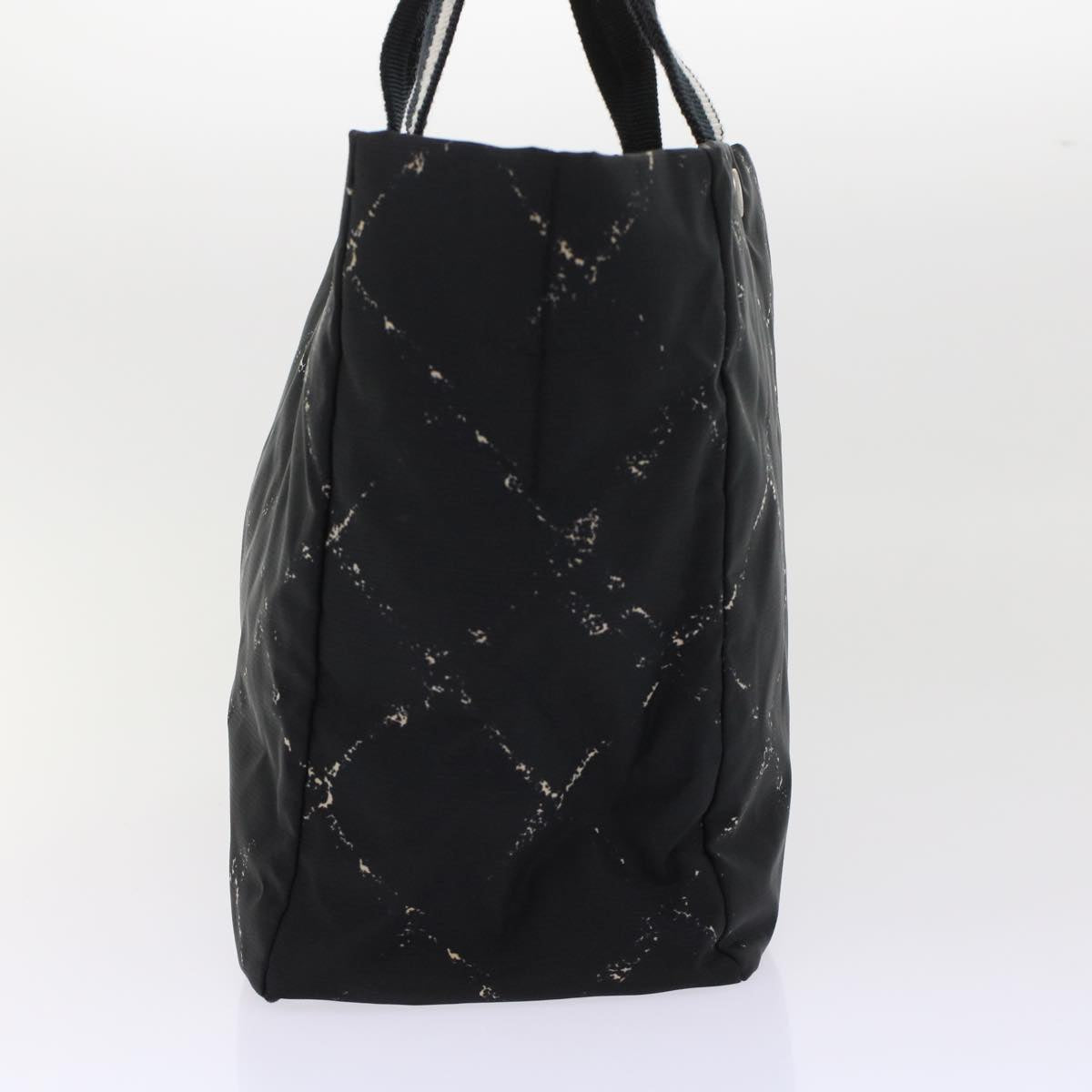 CHANEL Travel line Tote Bag Nylon Black CC  ep1132