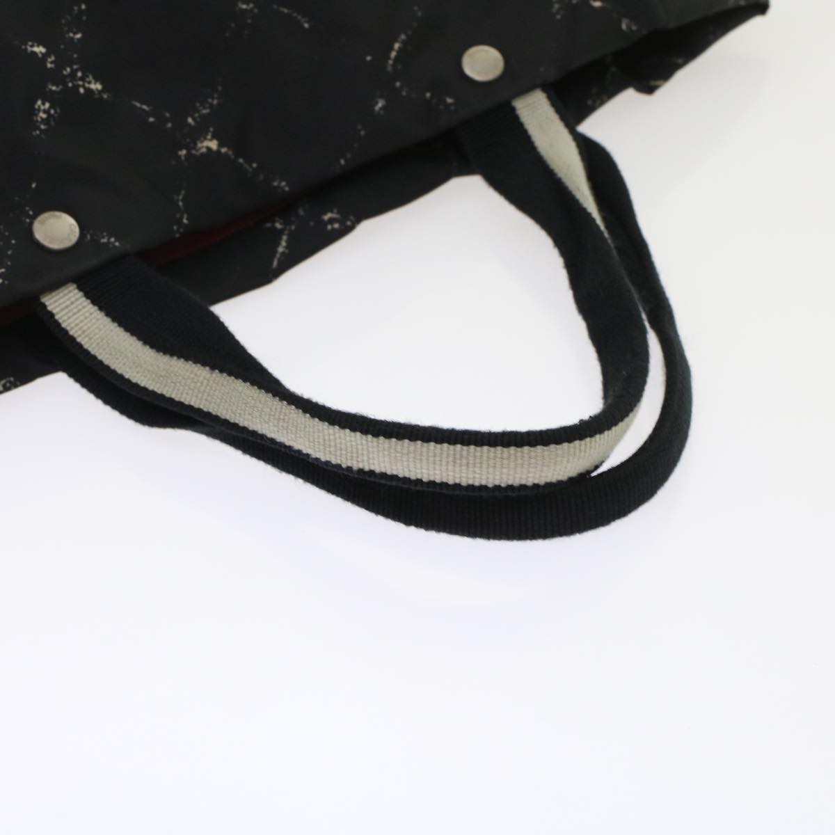 CHANEL Travel line Tote Bag Nylon Black CC  ep1132