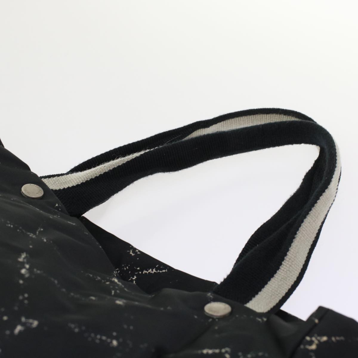 CHANEL Travel line Tote Bag Nylon Black CC  ep1132
