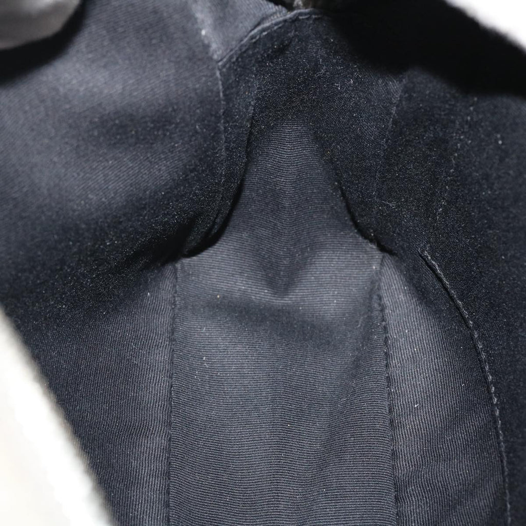 SAINT LAURENT Shoulder Bag Suede Leather Gray Auth ep783