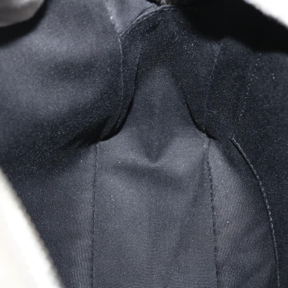 SAINT LAURENT Shoulder Bag Suede Leather Gray Auth ep783