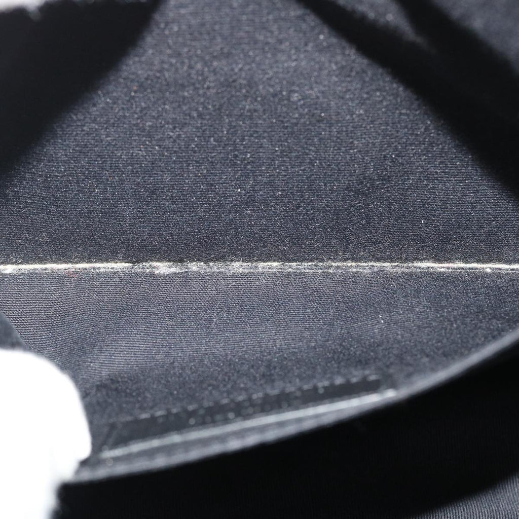 SAINT LAURENT Shoulder Bag Suede Leather Gray Auth ep783