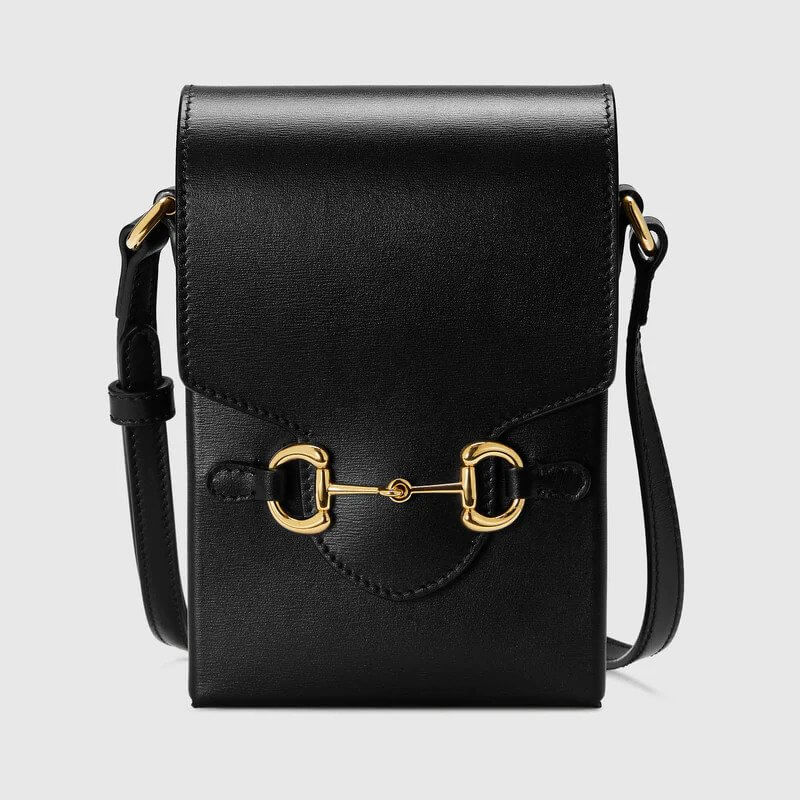 Gucci Horsebit 1955 mini bag in black leather