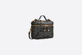 Small Di**rTravel Vanity Case Black Cannage Lambskin