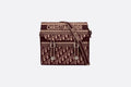 Dior camp Bag Burgundy Di**r Oblique Embroidery