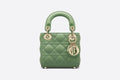 Micro Lady Dior Bag Deep Mint Green Cannage Lambskin