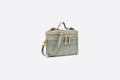 Small Di**rTravel Vanity Case Gray Cannage Lambskin