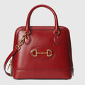 Gucci Horsebit 1955 small top handle bag in red leather