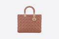 Large Lady Di**r Bag Blush Cannage Lambskin