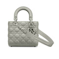 Lady Dior My ABCD Bag Gray Ultramatte Cannage Calfskin