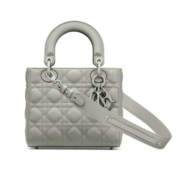 Lady Dior My ABCD Bag Gray Ultramatte Cannage Calfskin