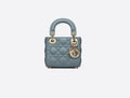 Micro Lady Dior Bag Cloud Blue Cannage Lambskin