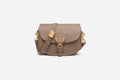 Medium Dior Bobby Bag Warm Taupe Grained Calfskin