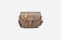 Medium DIOr Bobby Bag Warm Taupe Box Calfskin