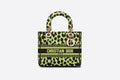Medium Lady D-Lite Bag Lime Pop Mizza Embroidery