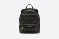 Small Di**r Backpack Black Cannage Lambskin