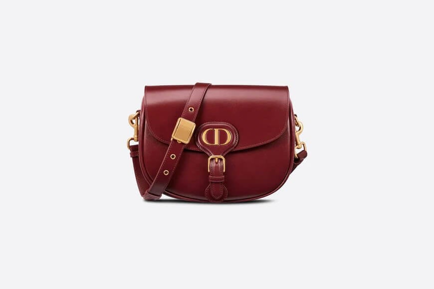 Medium Dior Bobby Bag Brick Red Box Calfskin