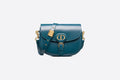 Medium Dior Bobby Bag Steel Blue Box Calfskin