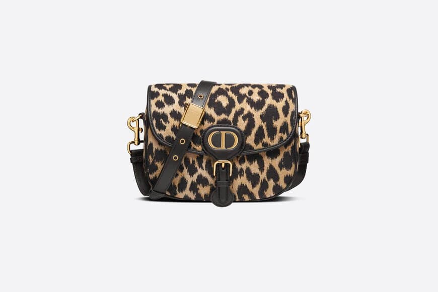 Medium Dior Bobby Bag Beige Multicolor Mizza Jacquard
