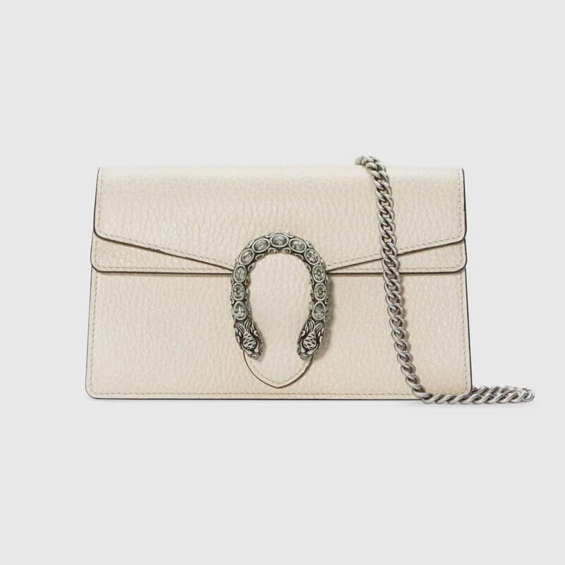 Gucci White Leather Dionysus Super Mini Bag | G*G?? US