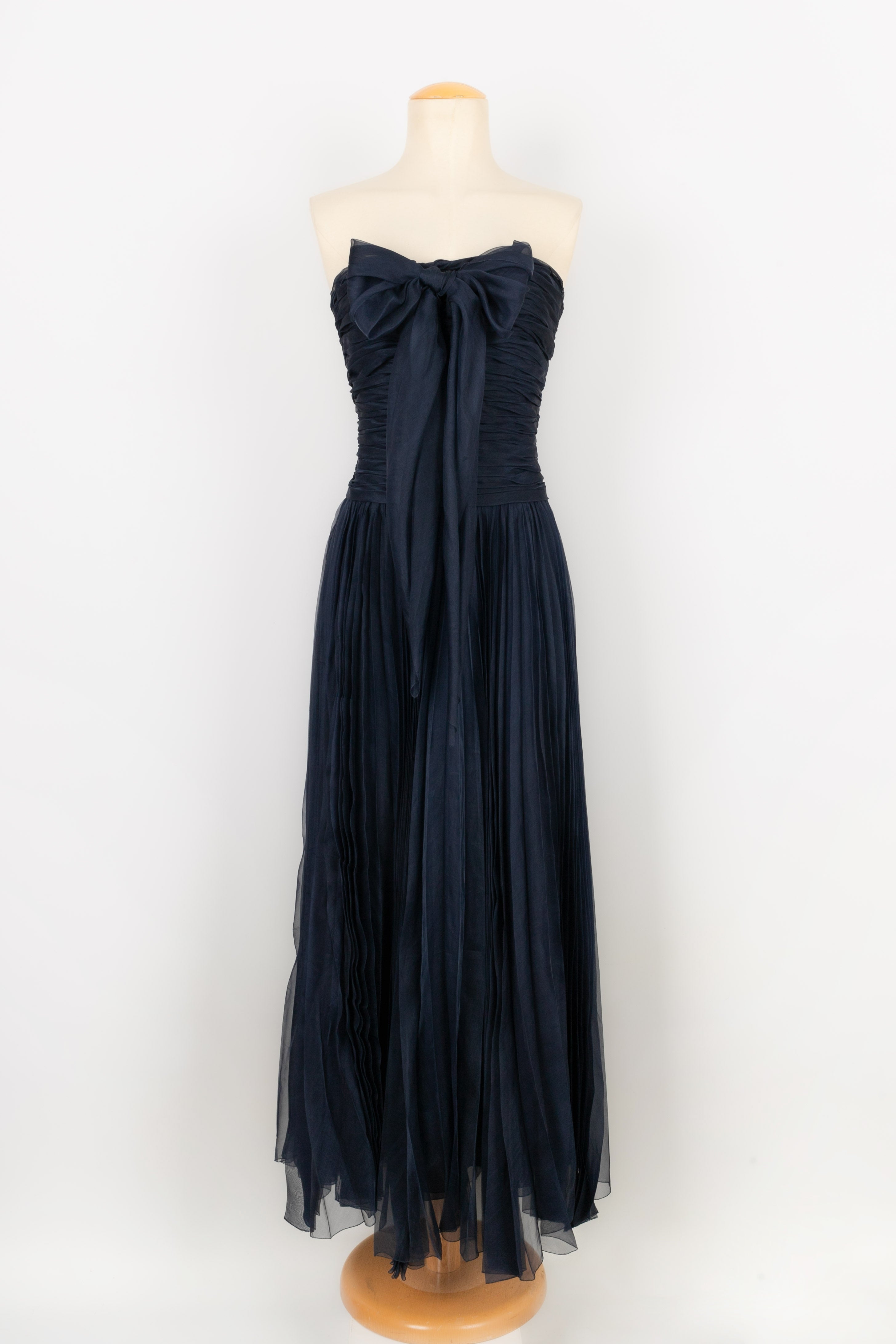 Robe bustier bleue Chanel