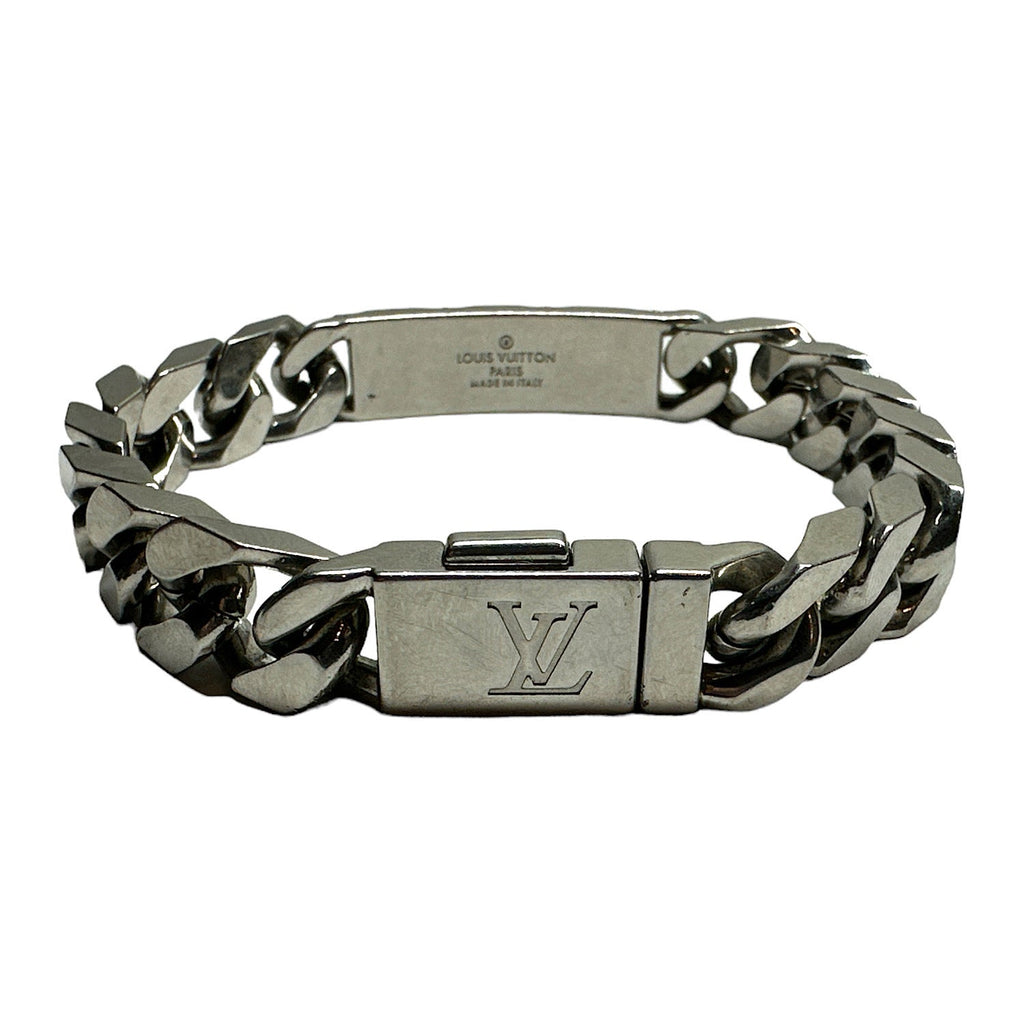 Louis Vuitton Monogram Palladium Finish Cuban Link Bracelet M00270 - DI1210