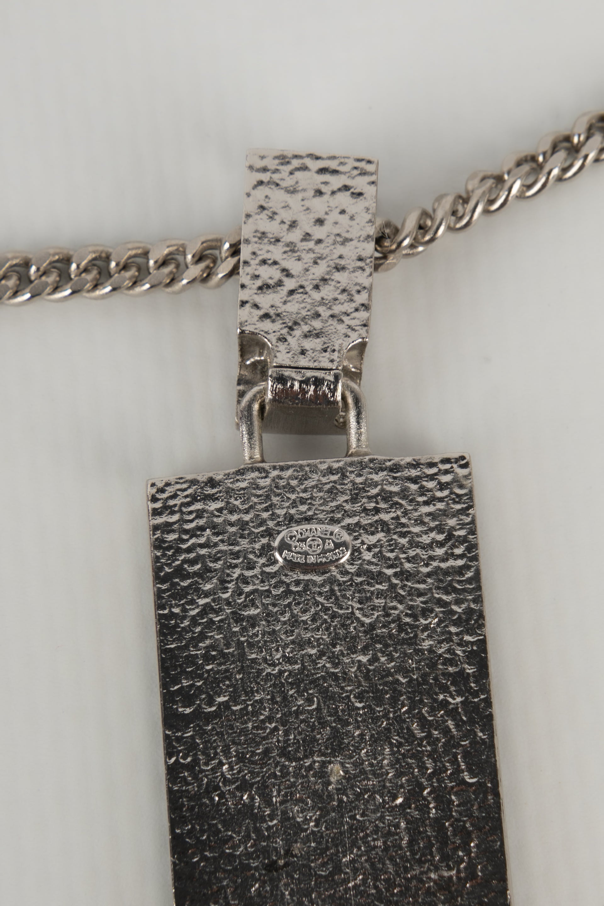 Collier argent�� Chanel Automne 2003