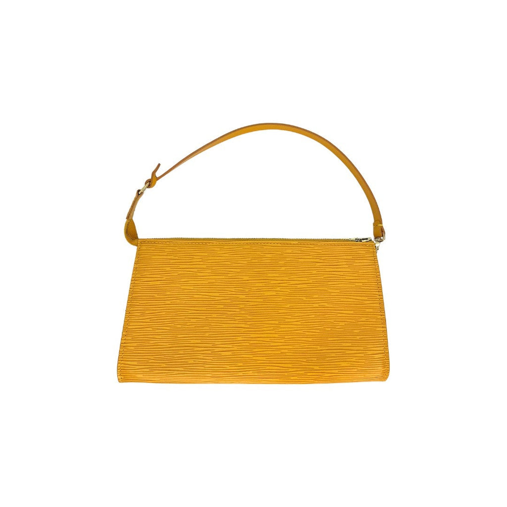 Louis Vuitton Vintage Tassil Yellow Epi Pochette Accessories