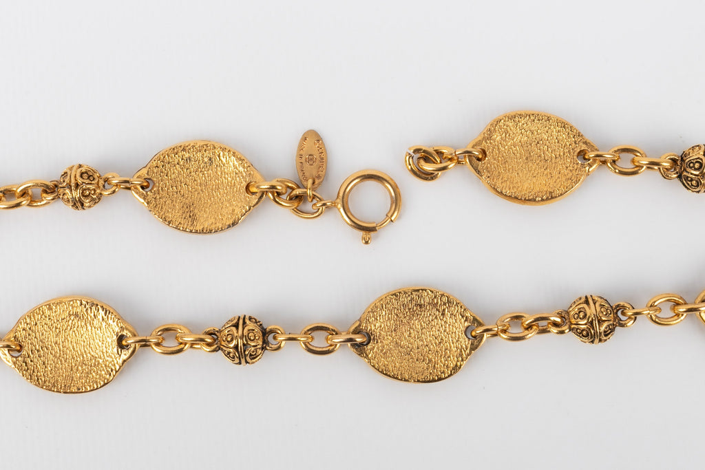 Collier dor�� Chanel 1980s