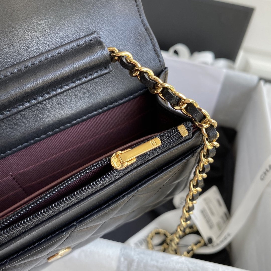 Chanel Wallet on chain Black Lambskin