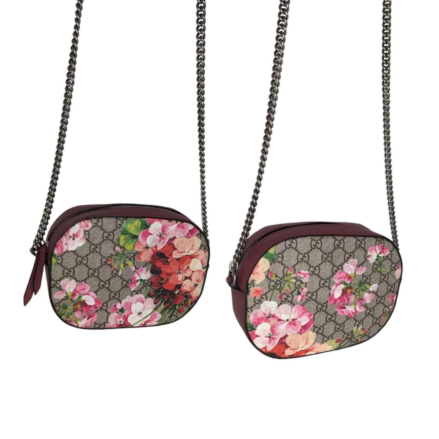 Gucci GG Supreme Blooms Mini Chain Shoulder Bag