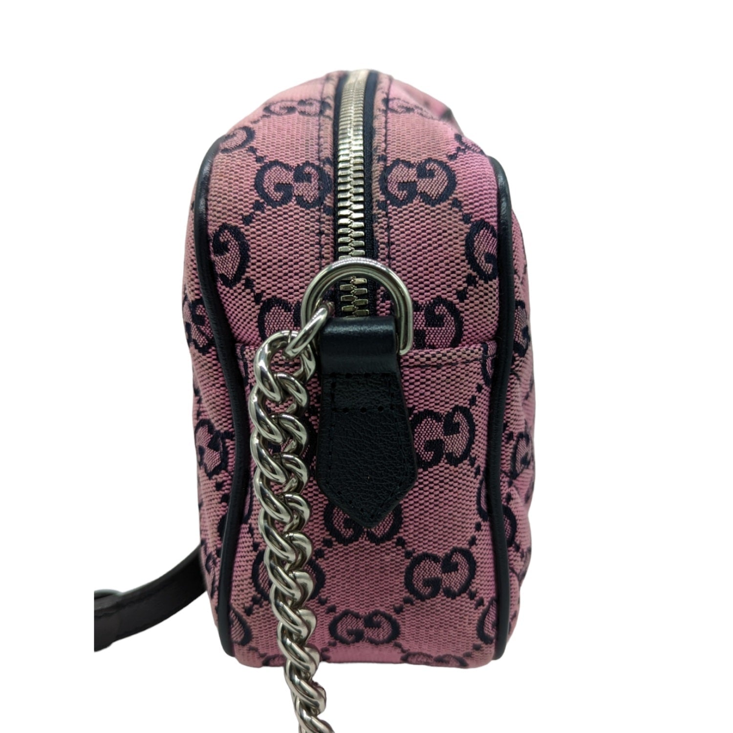 Gucci Pink GG Matelassé Marmont Small Shoulder Bag