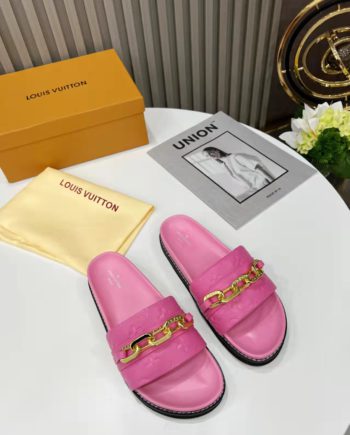 louis vuitton Sunset Flat Comfort Mule Pink For Women 1A9RAW