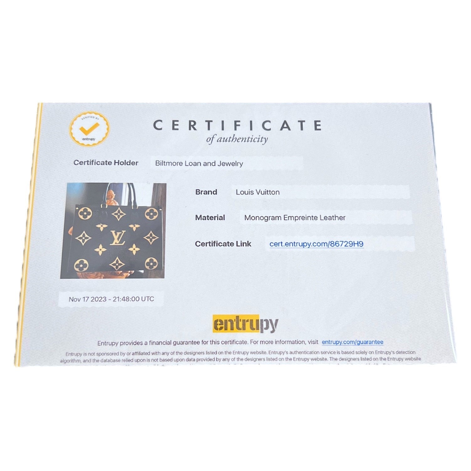 Louis Vuitton Monogram Giant Empreinte OnTheGo MM