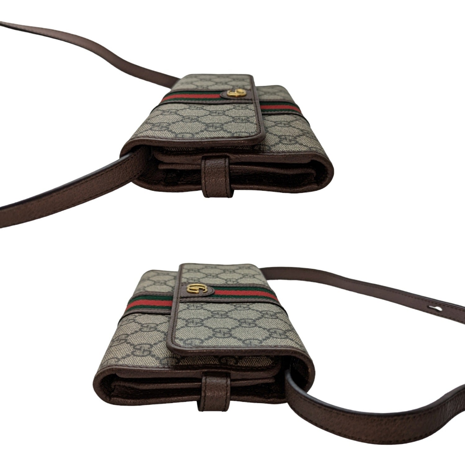 Gucci Web GG Supreme Ophidia Wallet Crossbody