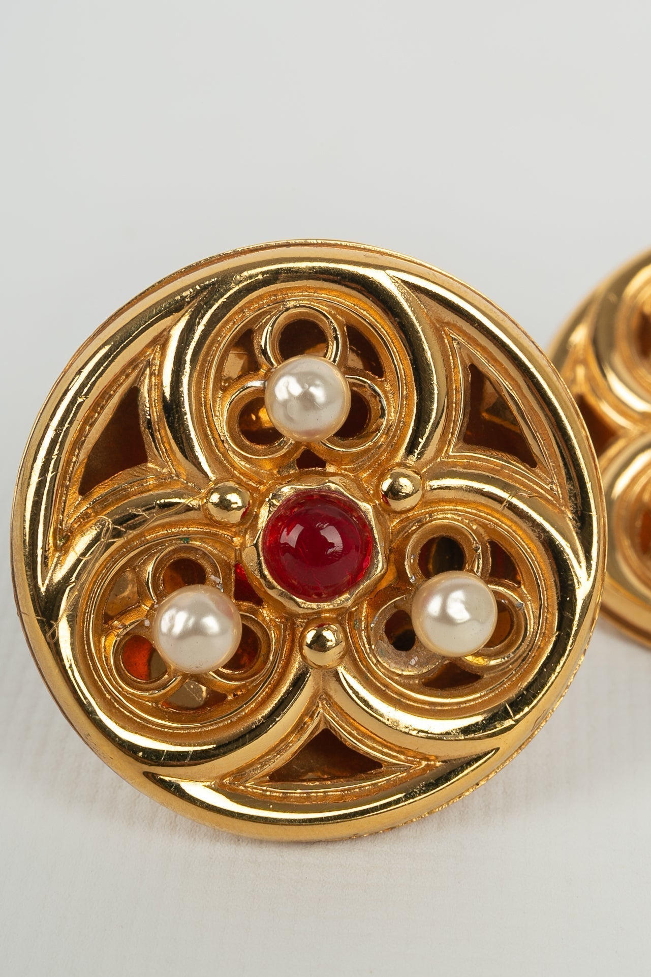Boucles d'oreilles Chanel Automne 1989