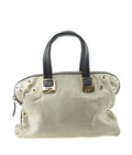 Fendi 8b Chameleon Grey Canvas Satchel