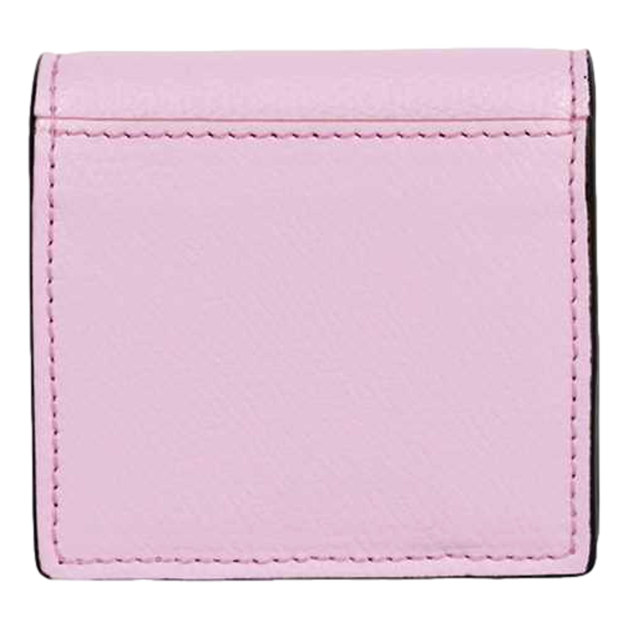 Fendi Calf Leather F logo Lavanda Pink Leather Coin Case 8M0459