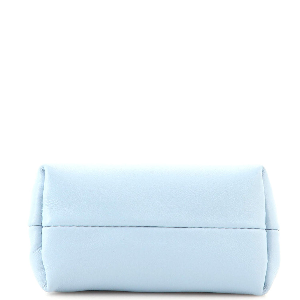 Fendi First Blue Leather Nano Coin Purse Charm 7AS051