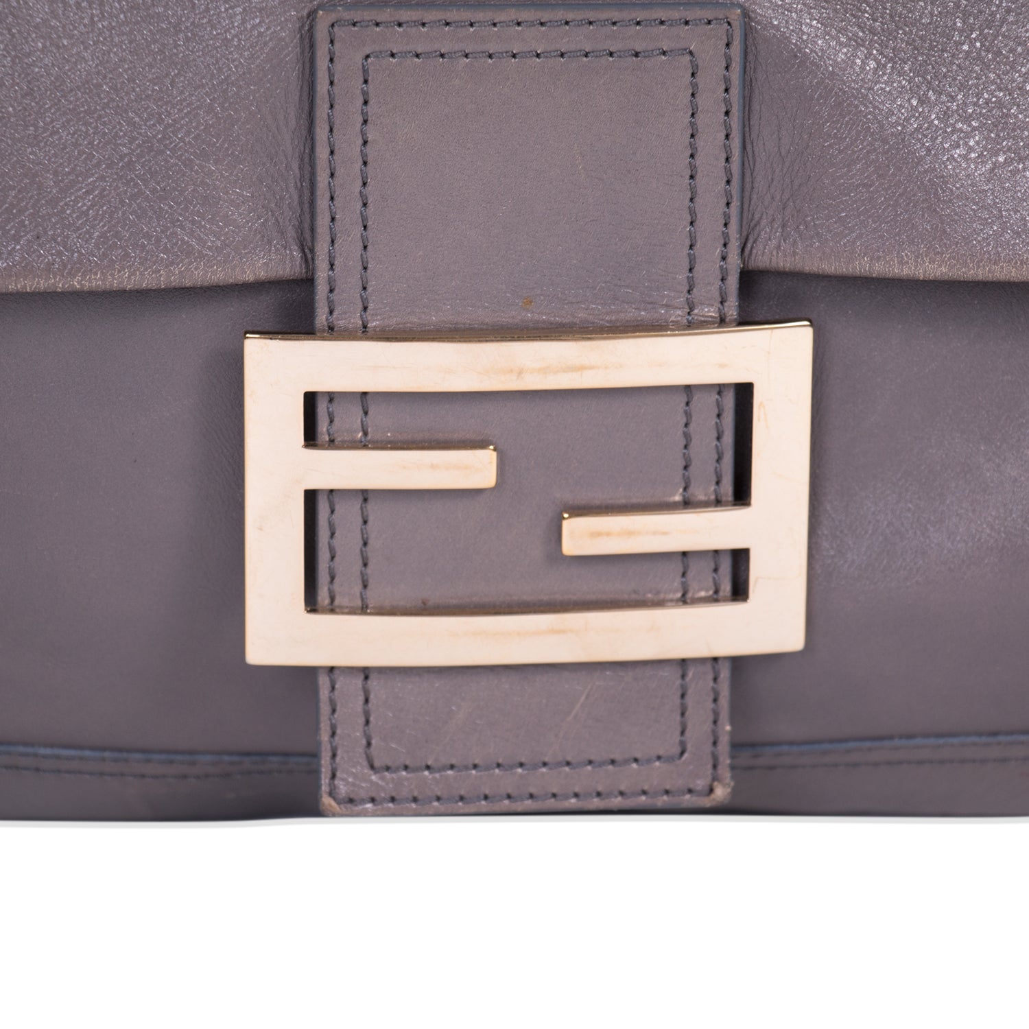 Fendi Large Leather Baguette Bag