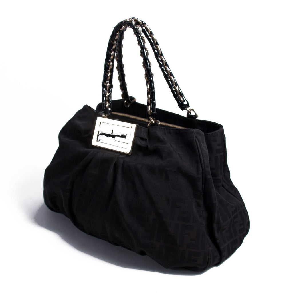 Fendi Mia Large Zucca Canvas Bag