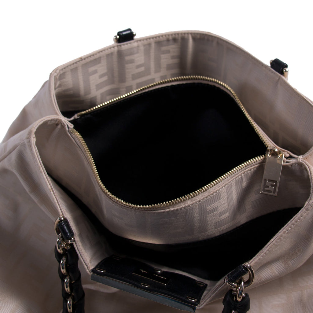 Fendi Mia Large Zucca Canvas Bag