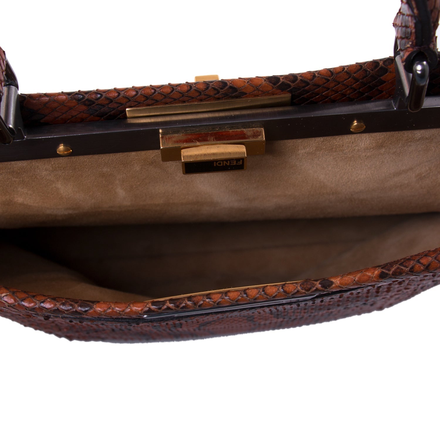 Fendi Python Medium Peekaboo Bag