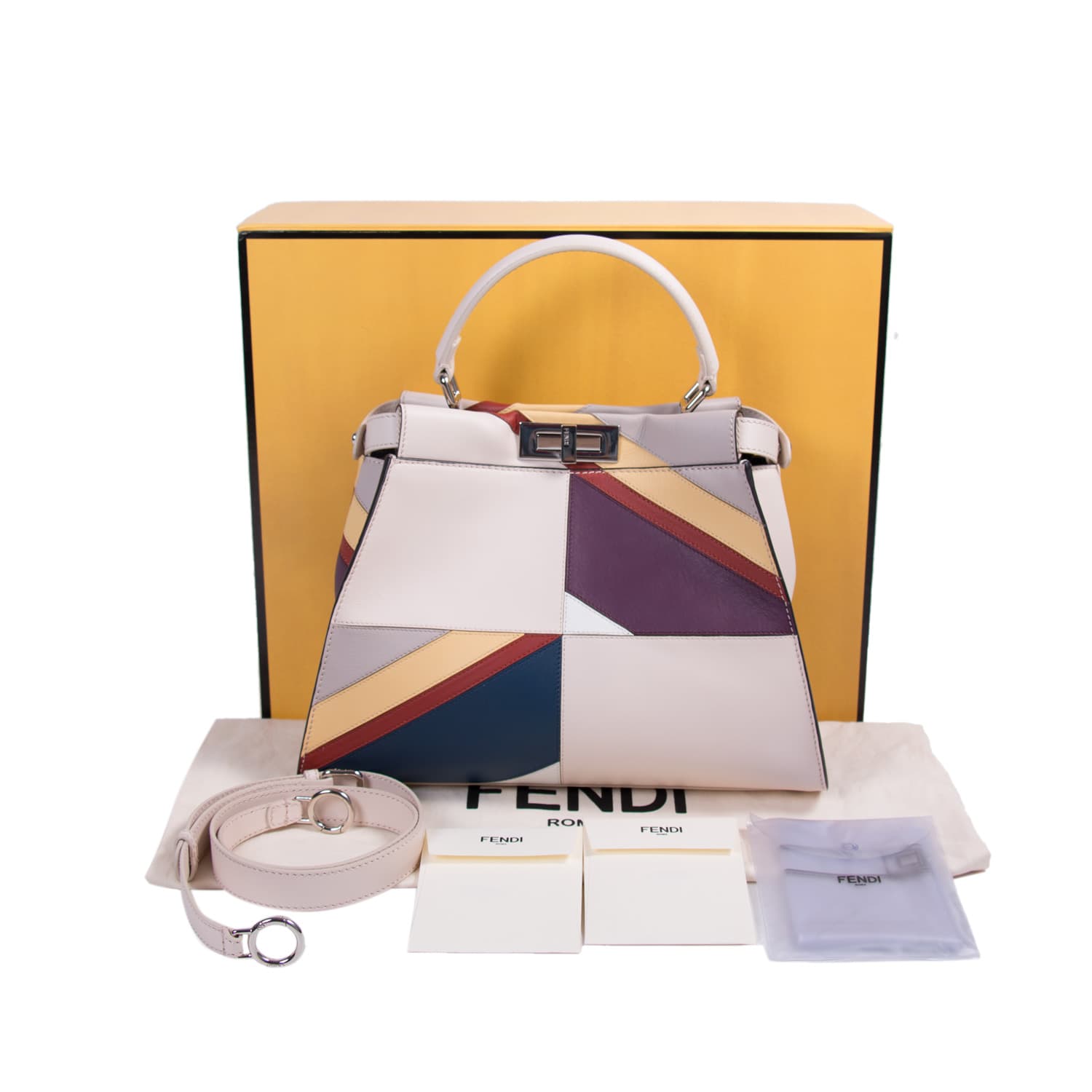 Fendi Stripe Medium Peekaboo Bag