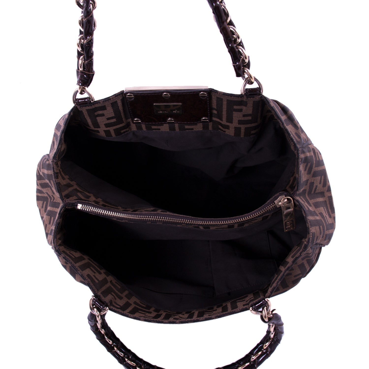 Fendi Mia Zucca Large Canvas Bag