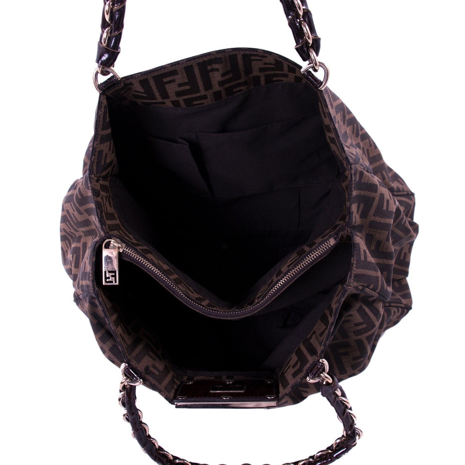 Fendi Mia Zucca Large Canvas Bag